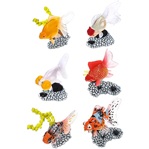 MOLUCKFU 6St Zierfischmodell Fische Aquarium Ornamente Sich bewegender falscher Fisch gefälschtes Aquarium Figuren Qualle Kinderzubehör entzückende Fischfigur Fisch Figur PVC MOLUCKFU 6St Zierfischmodell Fische Aquarium Ornamente Sich bewegender falscher Fisch gefälschtes Aquarium Figuren Qualle Kinderzubehör entzückende Fischfigur Fisch Figur PVC von MOLUCKFU