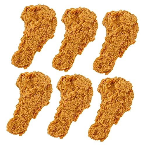 MOLUCKFU Hähnchenschenkel Zum Rollenspiel PVC Falsche Hähnchenschenkel Dekoration Für Die Küche Lebensechte Foto-Requisiten 6er-Set MOLUCKFU Hähnchenschenkel Zum Rollenspiel PVC Falsche Hähnchenschenkel Dekoration Für Die Küche Lebensechte Foto-Requisiten 6er-Set von MOLUCKFU