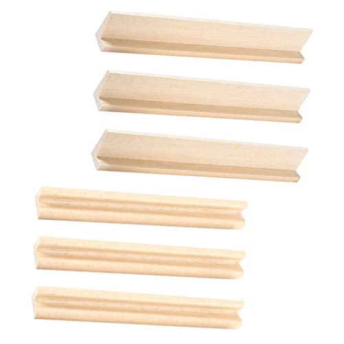 MOLUCKFU Holzhalter 6pcs Rack-ständer Stabile Basis für Spielanzeige von MOLUCKFU