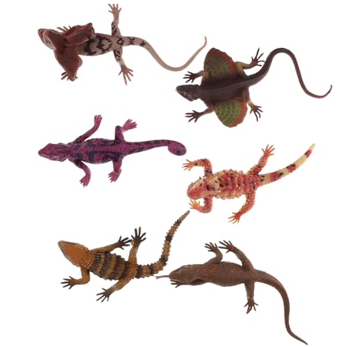 MOLUCKFU 6st Eidechsenmodell Tiere Frosch Roboterfischspielzeug Falsche Schlange Gecko- Eidechsen Reptilien-hängematte Eidechsenfackel MOLUCKFU 6st Eidechsenmodell Tiere Frosch Roboterfischspielzeug Falsche Schlange Gecko- Eidechsen Reptilien-hängematte Eidechsenfackel von MOLUCKFU
