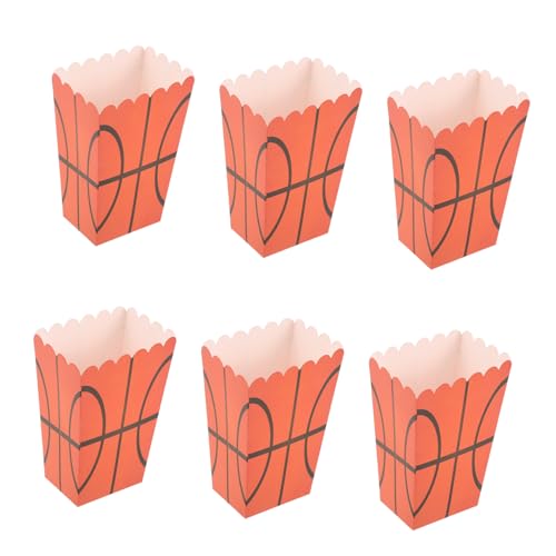 MOLUCKFU Basketball-popcorn-box Party-snack-behälter 6er-pack Popcorn-schalen Für Filmabende Sportliche Dekoration Für Feiern MOLUCKFU Basketball-popcorn-box Party-snack-behälter 6er-pack Popcorn-schalen Für Filmabende Sportliche Dekoration Für Feiern von MOLUCKFU