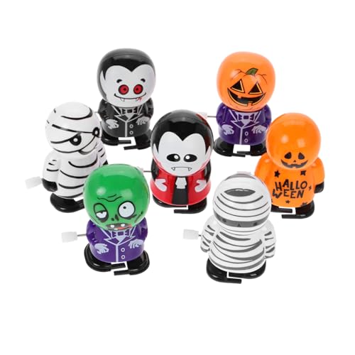 MOLUCKFU 7 Stück Teiliges Halloween Wind Up Leichte Aufziehfiguren mit Gruseligen Motiven Wie Vampir Kürbis Zombie als Party Goodie und Dekoratives Mitgebsel MOLUCKFU 7 Stück Teiliges Halloween Wind Up Leichte Aufziehfiguren mit Gruseligen Motiven Wie Vampir Kürbis Zombie als Party Goodie und Dekoratives Mitgebsel von MOLUCKFU