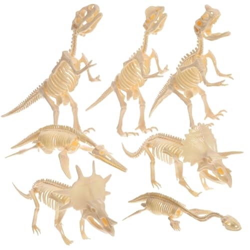 MOLUCKFU 7 Teiliges Dinosaurier Skelett Spielzeug Für Kinder, Dinosaurierfigur, Dinosaurier Spielzeug Für Kinder, Zusammenbau, Dinosaurier Modell, Zusammenbau, Dinosaurierfigur, MOLUCKFU 7 Teiliges Dinosaurier Skelett Spielzeug Für Kinder, Dinosaurierfigur, Dinosaurier Spielzeug Für Kinder, Zusammenbau, Dinosaurier Modell, Zusammenbau, Dinosaurierfigur, von MOLUCKFU