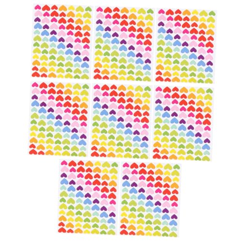 MOLUCKFU Herzförmige Sticker Pack Ästhetische Flasche Laptop Basteln Scrapbook Sticker Kollektion von MOLUCKFU