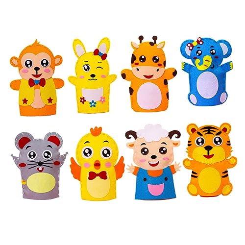 MOLUCKFU 8 Stück Teiliges DIY Handpuppen aus Sicherem Vliesstoff Kreatives Nähmaterial mit Bunten Cartoon Motiven Fördert Frühe Entwicklung für Jungen und Mädchen Pädagogisches MOLUCKFU 8 Stück Teiliges DIY Handpuppen aus Sicherem Vliesstoff Kreatives Nähmaterial mit Bunten Cartoon Motiven Fördert Frühe Entwicklung für Jungen und Mädchen Pädagogisches von MOLUCKFU
