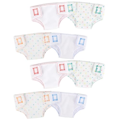 MOLUCKFU 8 Stück Teiliges Elastisch Mini doll höschen Dekorativ Spielzeugpuppen Vielseitig Passend Leicht und Komfortabel Zufällige Designs von MOLUCKFU