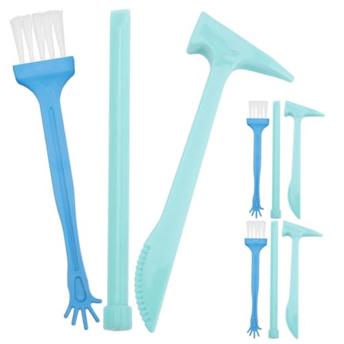 MOLUCKFU 9 Sätze Teiliges Archäologen Kinderspielzeug Set mit Hammer Meißel Pinsel Ergonomische Grabungswerkzeuge Kreativität Hand Auge Koordination und Logischem Denken von MOLUCKFU