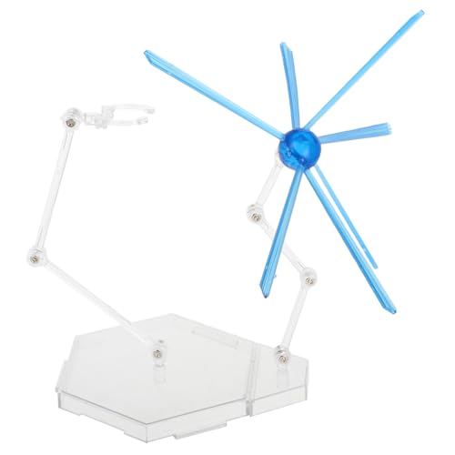 MOLUCKFU Action Figure Display Stand mit Spezialeffekten Präzise Verarbeitung Dynamische Posen Organisierte Figurenpräsentation Passend für Bewegliche Figuren Blau von MOLUCKFU