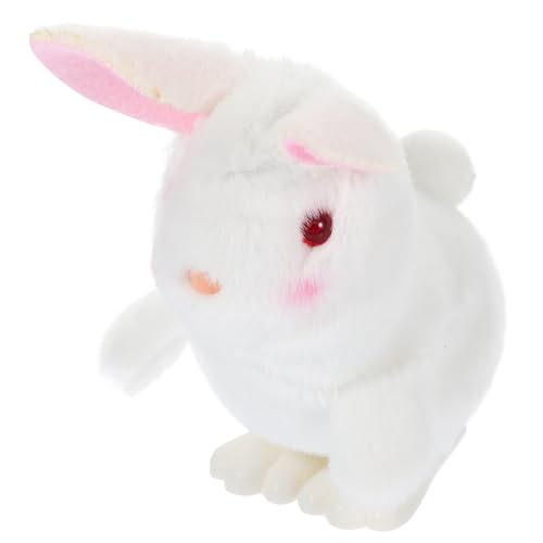 MOLUCKFU Aufziehspielzeug Kaninchen Plüsch Hase mit Spring Mechanismus für Ostern Gastgeschenke Geschenktütenfüller für Kompakt und Kinderfreundlich von MOLUCKFU