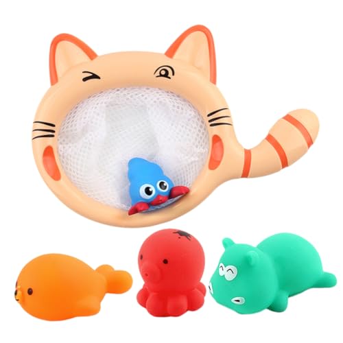 MOLUCKFU Badespielzeug Set Mit Fischernetz Und 4 Tierchen Lustiges Badewannenspielzeug Für Ideal Für Wasserspiele Und Badespaß Fördert Die Hand Auge Koordination Und Kreativität MOLUCKFU Badespielzeug Set Mit Fischernetz Und 4 Tierchen Lustiges Badewannenspielzeug Für Ideal Für Wasserspiele Und Badespaß Fördert Die Hand Auge Koordination Und Kreativität von MOLUCKFU