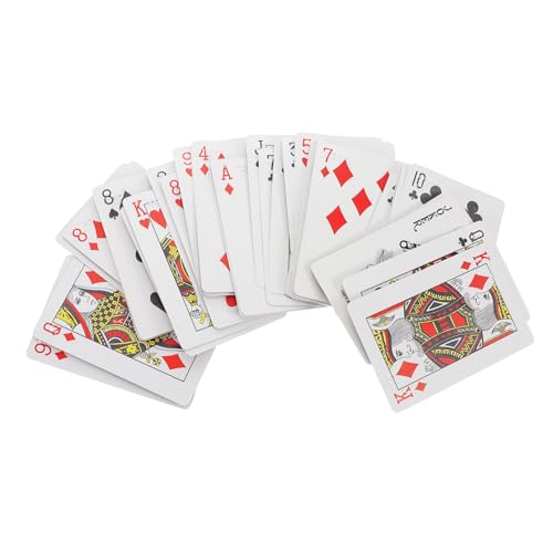 MOLUCKFU Braille-Spielkarten Großformat mit Erhabener für Sehbehinderte Taktile Hilfsmittel für Erwachsene und Vielseitiges Poker-Kartendeck für Sehbehinderte Spieler Robust und von MOLUCKFU