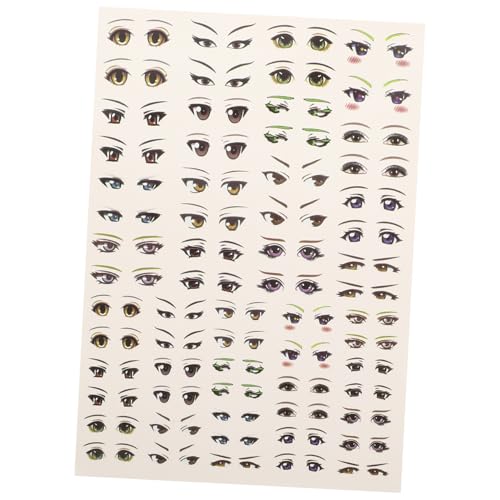 MOLUCKFU Cartoon Augen Aufkleber Selbstklebend DIY Basteln für Animationspuppen Verschiedene Formen Farben für Tonfiguren Scrapbooking Geschenkdekoration von MOLUCKFU