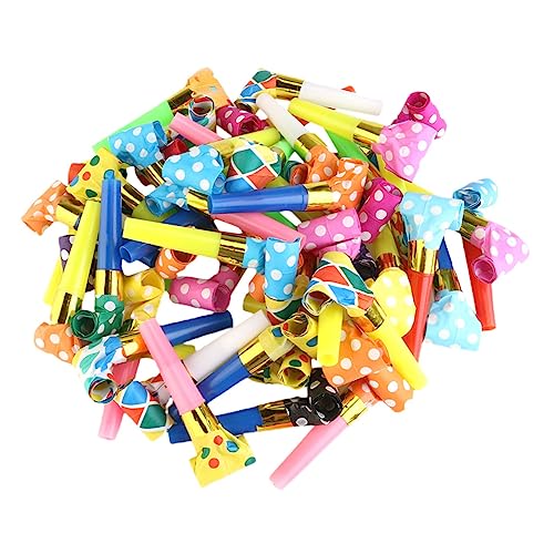 MOLUCKFU 50 Stück Blaswalzen Spielzeug Party Zubehör Für Kinder Jubelpfeifen Lustige Partypfeifen MOLUCKFU 50 Stück Blaswalzen Spielzeug Party Zubehör Für Kinder Jubelpfeifen Lustige Partypfeifen von MOLUCKFU