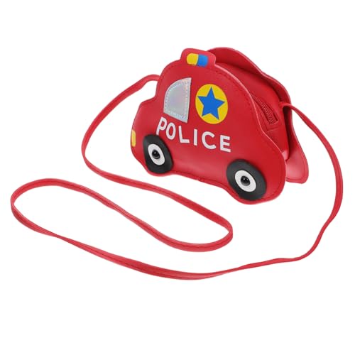 MOLUCKFU Crossbody Tasche mit Auto Leichte Umhängetasche für Mädchen Kleine Aufbewahrungstasche in Rot Langlebig und Einfach Tragbar für Kostümzubehör von MOLUCKFU