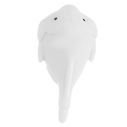 MOLUCKFU Das Fischmonster Dekomprimiert Und Entlüftet Das Blobfish Weiß Relief Kompaktes Quetschspielzeug Cartoon Quetschspielzeug Kleines Fischspielzeug Druckspielzeug von MOLUCKFU