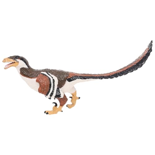 MOLUCKFU Deinonychus-Modell Dinosaurier-simulationsmodell Kreative Dinosauriermodelle Dinosaurier-Modelle Dekorative Dinosauriermodelle Desktop -Ornamente Plastik Coffee von MOLUCKFU