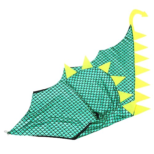 MOLUCKFU Dinosaurier Cape für Kinder Dino Halloween Kostüm Kapuzenmantel für Jungen und Mädchen Cosplay Umhang für Mottopartys Kinder Kostüm Zubehör von MOLUCKFU