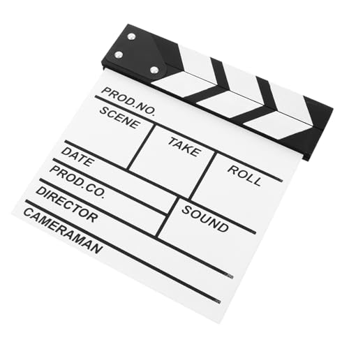 MOLUCKFU Film-szenenklappe Für Jungen Und Mädchen Erwachsene Filmherstellung Spielzeug Filmrequisite 20 X 20 Cm von MOLUCKFU