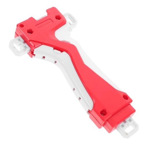 MOLUCKFU Zweiwege Schnurwerfer mit Griff für Kreiselspielzeug Kompatibel mit Gyro Zubehör Outdoor Spielzeug für Kinder Rot von MOLUCKFU