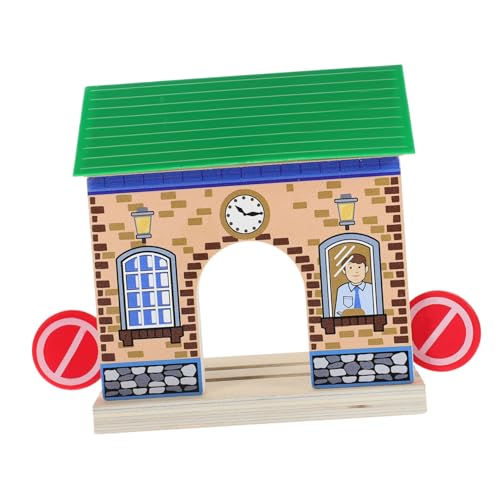MOLUCKFU Eisenbahnschienenzubehör Bahnhofsspielzeug Für Spiele Lustiges Bahnhofsmodell Kinderbahnhofsspielzeug Kinderzüge Requisitenbahnhof DIY Züge Bahnhof DIY Bahnhofsmodell von MOLUCKFU