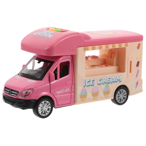 MOLUCKFU Eiswagen für Wasserdichtes Kompaktes Auto mit Rückziehmechanismus Realistisches Design Fördert Kreativität und Rollenspiel für Jungen und Jahren von MOLUCKFU