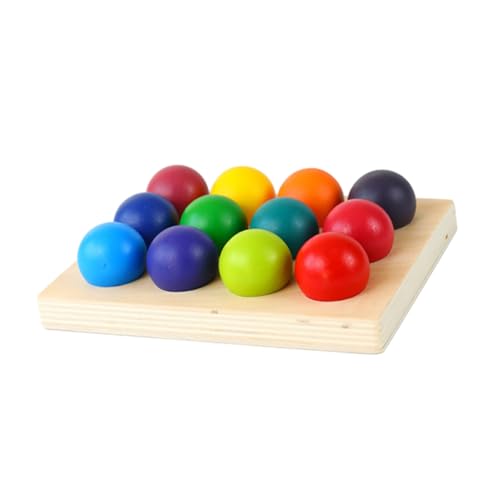 MOLUCKFU Farben Montessori Holzspielzeug Sortierbälle Lernspiel für Kreatives Erkennen Feinmotorik und Gedächtnisentwicklung Geschenkset MOLUCKFU Farben Montessori Holzspielzeug Sortierbälle Lernspiel für Kreatives Erkennen Feinmotorik und Gedächtnisentwicklung Geschenkset von MOLUCKFU