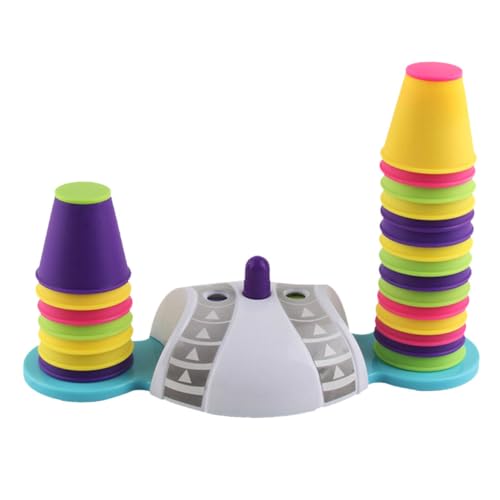 MOLUCKFU Fröhliches Lernspielzeug Stapelbecher für Junge Mädchen Pädagogisches Stapelspielzeug Leichtes Tragbares Becherspiel für Frühe Entwicklung und Eltern Junge Mädchen interaktion von MOLUCKFU