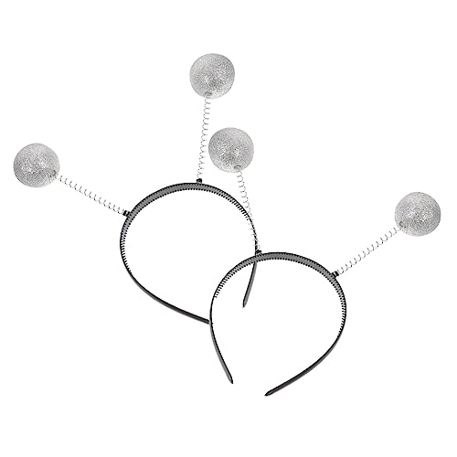 MOLUCKFU Glitzer Ball Haarschmuck Silberne Kugel Kopfreifen Für Halloween Kostümparty Leichtes Und Tragbares Stirnband Als Kostümzubehör MOLUCKFU Glitzer Ball Haarschmuck Silberne Kugel Kopfreifen Für Halloween Kostümparty Leichtes Und Tragbares Stirnband Als Kostümzubehör von MOLUCKFU