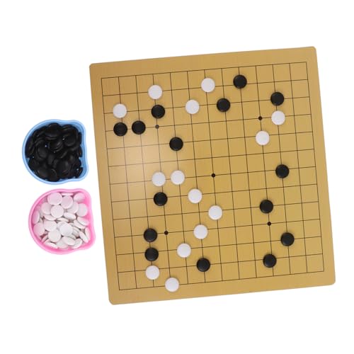 MOLUCKFU Go Schachset Tragbares Lernspiel mit Themen Box Doppelseitiges Spielbrett für Anfänger Strategisches Puzzle für Zuhause und Reisen MOLUCKFU Go Schachset Tragbares Lernspiel mit Themen Box Doppelseitiges Spielbrett für Anfänger Strategisches Puzzle für Zuhause und Reisen von MOLUCKFU