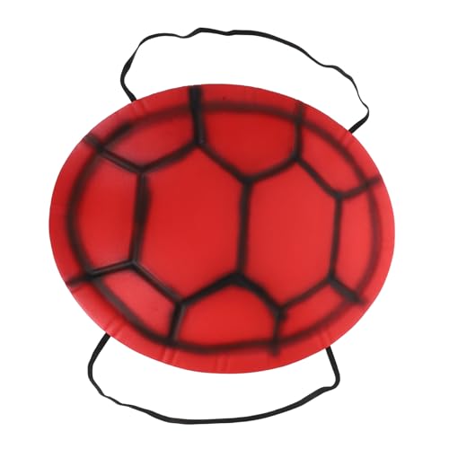 MOLUCKFU Halloween Kostüm Zubehör Eva Schildkrötenpanzer für Leichter und Bequemer Cosplay Rucksack für Halloween Partys und Verkleidungen Rotes Schildkrötenkostüm von MOLUCKFU