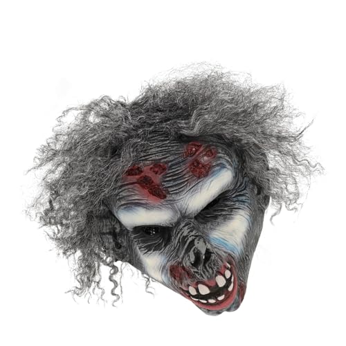 MOLUCKFU Halloween Maske, Spukhaus Requisite, Gruselmasken Für Erwachsene, Realistische Gruselmaske, Halloween Cosplay Maske, Halloween Party, Gruselmaske, Halloween Dekoration MOLUCKFU Halloween Maske, Spukhaus Requisite, Gruselmasken Für Erwachsene, Realistische Gruselmaske, Halloween Cosplay Maske, Halloween Party, Gruselmaske, Halloween Dekoration von MOLUCKFU
