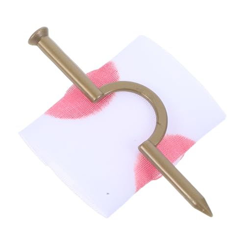 MOLUCKFU Halloween Nagel durch Finger Streichspielzeug Verstellbar Hautfreundlich Realistische Blutige Requisiten für Party und Zaubertricks Gruselige Fingerpuppen für Halloween Partys von MOLUCKFU