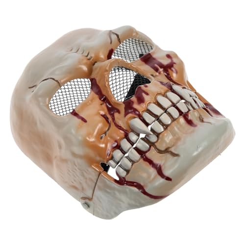 MOLUCKFU Halloween Schädel Maske mit Beweglichem Mund Gruseliges Halloween Kostümzubehör für Karneval Masquerade Party Hochwertiges Kunststoffmaterial Detailreiche Totenkopf Deko MOLUCKFU Halloween Schädel Maske mit Beweglichem Mund Gruseliges Halloween Kostümzubehör für Karneval Masquerade Party Hochwertiges Kunststoffmaterial Detailreiche Totenkopf Deko von MOLUCKFU