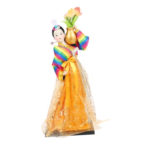 MOLUCKFU Handgefertigte Puppe Wertvoll Figur Zubehör Für Babypuppen Wiedergeborene Puppe Dekoration Koreanische Hanbok-Puppe Koreanische Hanbok-Puppe Zum Sammeln Yellow MOLUCKFU Handgefertigte Puppe Wertvoll Figur Zubehör Für Babypuppen Wiedergeborene Puppe Dekoration Koreanische Hanbok-Puppe Koreanische Hanbok-Puppe Zum Sammeln Yellow von MOLUCKFU