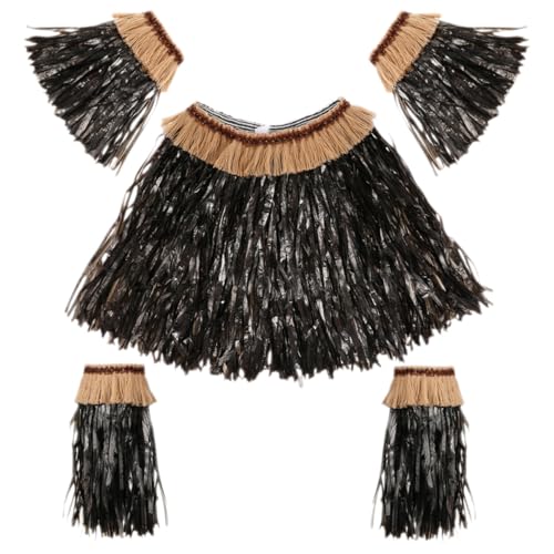 MOLUCKFU Hawaiian Grasrock Elastisch Tropischer Luau Rock Damen Hula Outfit für Hawaii Party Sommer Strand Gartenfest MOLUCKFU Hawaiian Grasrock Elastisch Tropischer Luau Rock Damen Hula Outfit für Hawaii Party Sommer Strand Gartenfest von MOLUCKFU