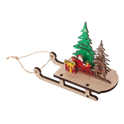 MOLUCKFU Hölzerne Weihnachtsmann-schlittenstatue Mit Baum, Elch, Weihnachtsmann, Elch, Schneeschlitten, Figur, Frohe Weihnachten, Skischlitten, Skulptur, Weihnachtsfeier, Tischdekoration MOLUCKFU Hölzerne Weihnachtsmann-schlittenstatue Mit Baum, Elch, Weihnachtsmann, Elch, Schneeschlitten, Figur, Frohe Weihnachten, Skischlitten, Skulptur, Weihnachtsfeier, Tischdekoration von MOLUCKFU