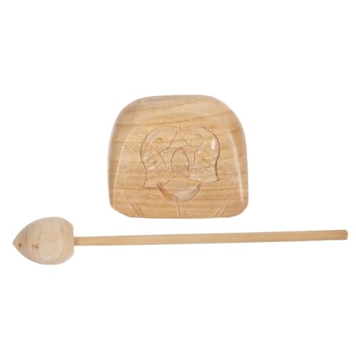 MOLUCKFU Holz Percussion Robustes Musikinstrument aus Hochwertigem Kiefernholz mit Schlägel für Kleinkinder zum Musikalisch Lernen und Eltern Junge Mädchen Spiel von MOLUCKFU