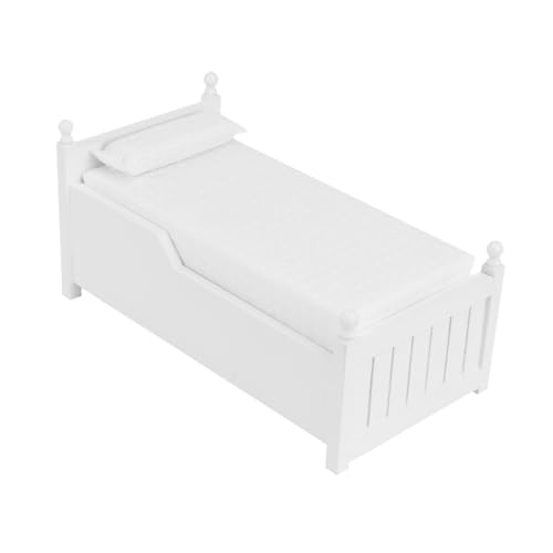 MOLUCKFU Holzpuppenbett mit Schublade Niedliches Puppenhausmöbel für Schlafzimmer Stabiles Design Elegantes Aussehen für Kreative Dekorationen Miniaturhäusern MOLUCKFU Holzpuppenbett mit Schublade Niedliches Puppenhausmöbel für Schlafzimmer Stabiles Design Elegantes Aussehen für Kreative Dekorationen Miniaturhäusern von MOLUCKFU