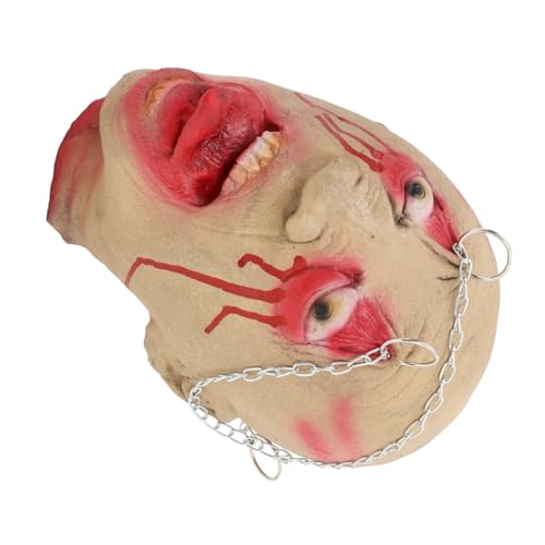 MOLUCKFU Horror Halloween Deko Hängender Kopf Schädel Gruseliges Party Requisit für Spukhaus Bar Geisterhaus Prank Partys von MOLUCKFU