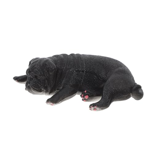 MOLUCKFU Lebensechtes Hundemodell Bulldogge Dekofigur Hundestatue Für Zuhause Dekorative Ornamente Schreibtisch-hundeskulptur Kognitives Modell von MOLUCKFU