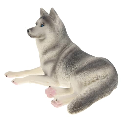 MOLUCKFU Husky-Modell kinderzimmerdeko Tierische Schreibtischdekoration Figur heiser Welpe lebensechtes Simulationsmodell in Hundeform Hundeerkennungsmodell Plastik Grey MOLUCKFU Husky-Modell kinderzimmerdeko Tierische Schreibtischdekoration Figur heiser Welpe lebensechtes Simulationsmodell in Hundeform Hundeerkennungsmodell Plastik Grey von MOLUCKFU