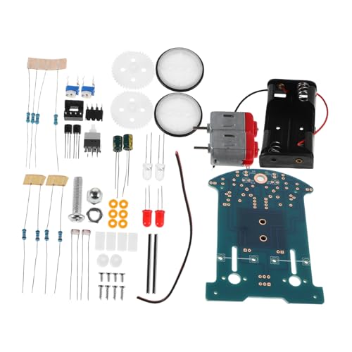 MOLUCKFU Intelligentes DIY Tracking Car mit Präziser Linienverfolgung Elektronik Bausatz für Anfänger Schulprojekt zum Löten und Robotik Lernen Autonom Fahrendes Stem Lernspielzeug von MOLUCKFU