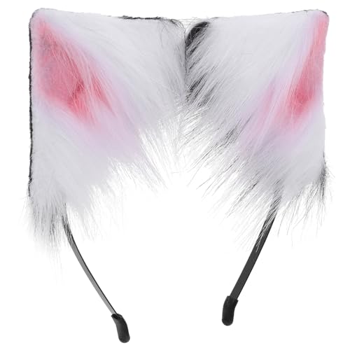 MOLUCKFU Katzenohren Haarschmuck Haarschmuck für Kostümpartys Karneval und Cosplay Süßes Katzenohren Stirnband für Halloween und Neujahr Kreativ und Praktisch für Verschiedene Anlässe von MOLUCKFU