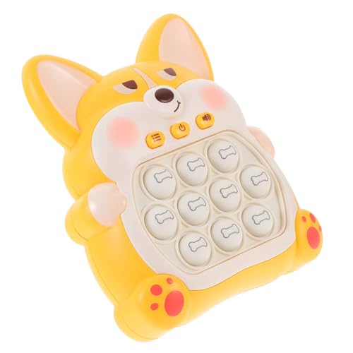 MOLUCKFU Kinderspielkonsole interaktive Spiele für Handheld Gaming lustiges Interaktives Fun Toy Kinderspielzeug Spielmaschine Plastik Orange von MOLUCKFU