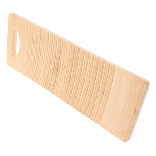 MOLUCKFU Kleines Beechwood Waschbrett mit Strukturierter Oberfläche Multifunktional für Kleidung Schuhe und Tragbares Mini waschbrett zur Praktischer Lebenskompetenzen von MOLUCKFU