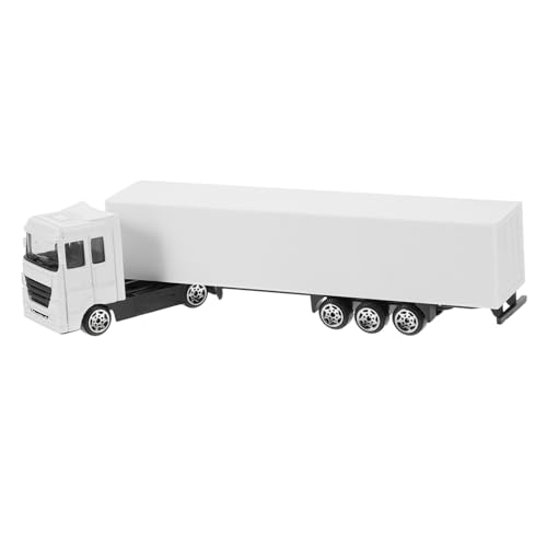 MOLUCKFU Kleinlastwagen Modell Für Weißer Container Truck Mit Kognitive Funktionen Truck Set Für Jungen von MOLUCKFU