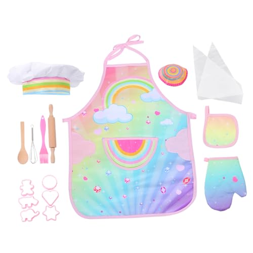 MOLUCKFU Kochset Mit Dinosaurier Schürze Aus Kinderküchenzubehör Für Kreatives Kochen Und Backen Für Kleine Küchenchefs Ideal Für Rollenspiele Und Kreative Aktivitäten MOLUCKFU Kochset Mit Dinosaurier Schürze Aus Kinderküchenzubehör Für Kreatives Kochen Und Backen Für Kleine Küchenchefs Ideal Für Rollenspiele Und Kreative Aktivitäten von MOLUCKFU
