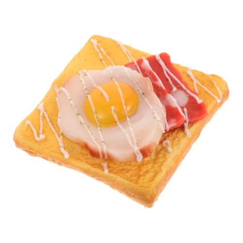 MOLUCKFU Künstliches Spiegelei-Toast-simulationsbrotmodell, Realistisches Gefälschtes Toastbrot, Bäckerei-Foto-Requisiten, Vitrine, Toast- , Gefälschte Toast-küchen-Requisiten MOLUCKFU Künstliches Spiegelei-Toast-simulationsbrotmodell, Realistisches Gefälschtes Toastbrot, Bäckerei-Foto-Requisiten, Vitrine, Toast- , Gefälschte Toast-küchen-Requisiten von MOLUCKFU