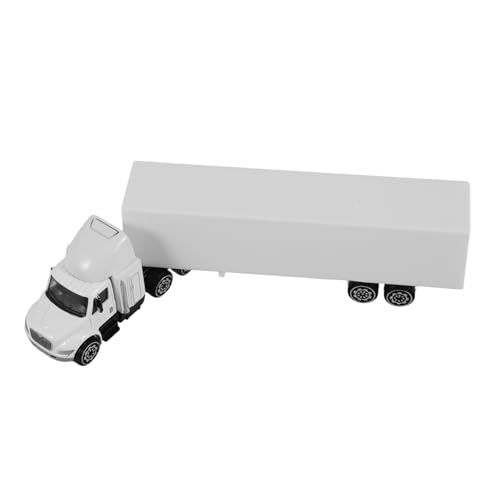 MOLUCKFU LKW-Modell Container Auto Träger Figur Anhänger Pkw-LKW-Korb Tischwagen-Statue Kleinwagenmodell LKW-Handwerk Transportwagen-Modell Modell-LKW-bausätze Weiß Legierung MOLUCKFU LKW-Modell Container Auto Träger Figur Anhänger Pkw-LKW-Korb Tischwagen-Statue Kleinwagenmodell LKW-Handwerk Transportwagen-Modell Modell-LKW-bausätze Weiß Legierung von MOLUCKFU