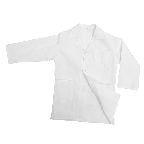 MOLUCKFU Laborkittel für halloweenkostüme für Halloween Kleider für Kinderkittel kindergeschenk Kinderkostüm Arzt Labor-Outfit für Kinderaccessoire Stoff Weiß MOLUCKFU Laborkittel für halloweenkostüme für Halloween Kleider für Kinderkittel kindergeschenk Kinderkostüm Arzt Labor-Outfit für Kinderaccessoire Stoff Weiß von MOLUCKFU